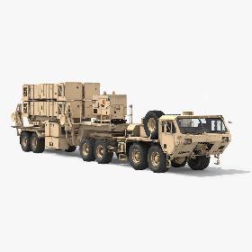 3D MIM-104 Patriot Surface to Air Missile SAM Sand